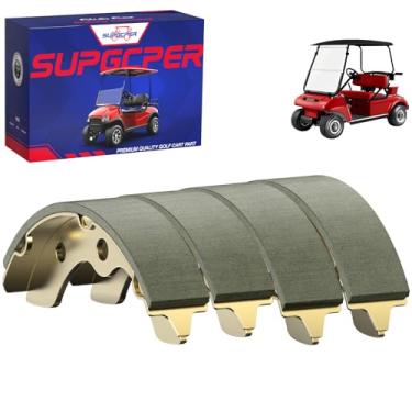 Imagem de SUPGCPER de freio universais para carrinho de golfe, sapatos de freio para carrinho de golfe servem para 1995-UP Club Car DS, 2004-UP Precedent, 1986.5-1995 EZGO, Yamaha G1 G2 G8 G9, substitui
