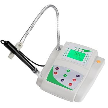 Imagem de Healthible Medidor De Ph De Bancada De Laboratório - Medidor De Ph De Bancada Digital E Eletrodo, Medidor De Ph De Laboratório Para Líquidos, Precisão De Ph De 0,01, Com Função De Armazenamento De