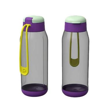 Imagem de Garrafinha Água Squeeze Esporte 550ml Com Alça Resistente Bpa Free Esc