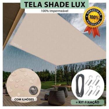 Imagem de Tela Lona Areia 5x4.5 M Impermeável Shade Lux + Kit - Cikala