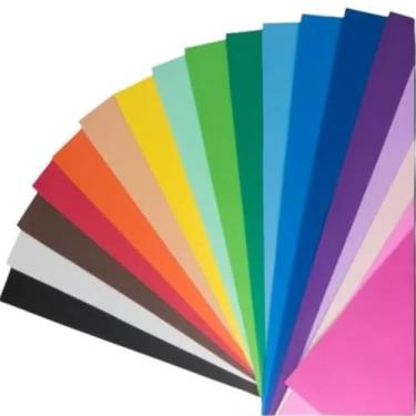 Imagem de 6 Folhas de EVA Coloridas, 40cm x 60cm, Multicolorido