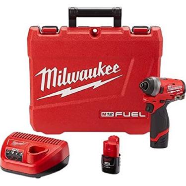 Imagem de Parafusadeira de Impacto a Bateria 1/4 Pol. Hexagonal 12W 220V- MILWAUKEE-2553-22