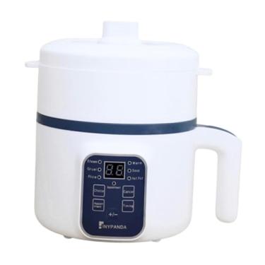 Imagem de ＫＬＫＣＭＳ Multi -função da casa de panela lento de panela elétrica Fácil de usar macarrão potador antiaderente para shabu shabu ramen ovos dormitórios, Panela