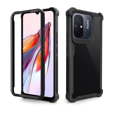 Imagem de Asuwish Capa de telefone para Xiaomi Redmi 12C/Poco C55 Capa robusta à prova de choque à prova de queda rígida protetora de corpo inteiro híbrido resistente celular dupla camada fina acessórios