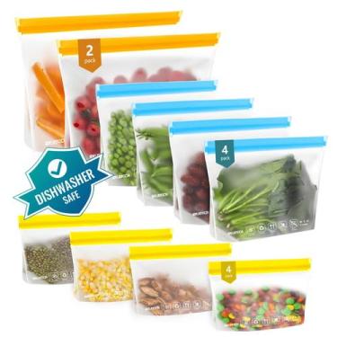 Imagem de Sacos de armazenamento de alimentos IDEATECH reutilizáveis, pacote com