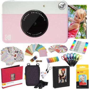 Imagem de Câmera instantânea KODAK Printomatic Pink + Zink Paper e muito mais