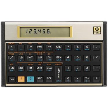 Imagem de Calculadora Financeira Hp 12c 10 Digitos Com 120 Funcoes - Preta/dourada