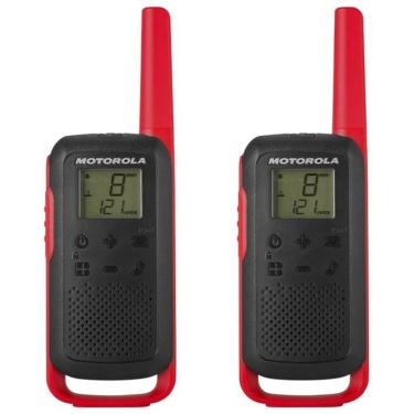 Imagem de Walkie Talkie Talkie Motorola T210 - 32 Km - 22 Canais - Preto E Vermelho