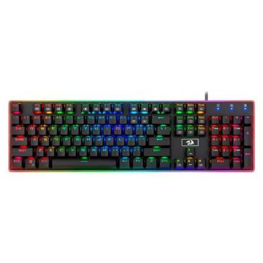 Imagem de Teclado Mecanico Gamer Redragon K595rgb Ratri / Rgb / Black Switch / Usa - Preto