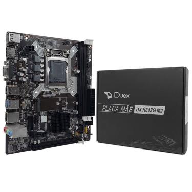 Imagem de Placa Mãe Duex, Intel 4ª Geração, Ddr3, M.2 Nvme, Rede Gigabit, Micro Atx, Lga1150 - Dx-h81zg M2