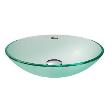 Imagem de Cuba De Apoio De Vidro Temperado Fosca 35cm 8mm Jateado