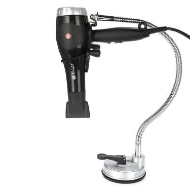 Imagem de Suporte Secador Parede Azulejo Vidro Flexivel Oganizador Cabeleireiro Portatil