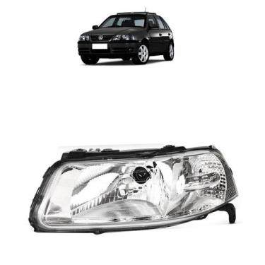 Imagem de Farol Gol G3 Sem Difusor 2000 2001 2002 2003 2004 Foco Simples Cromado