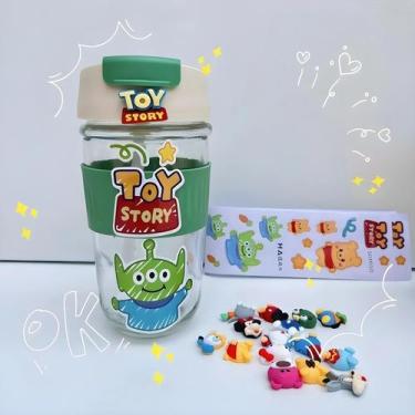 Imagem de Copo De Vidro Duplo Portátil Com Tema Toy Story, Urso Morango, Grande 