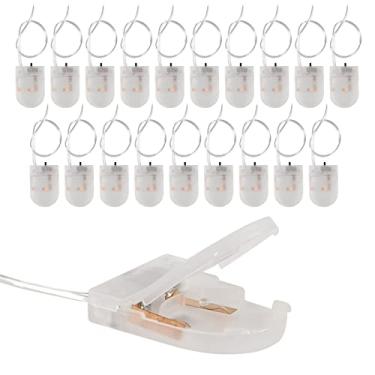 Imagem de DWEII Suporte De Bateria Cr2032, Com Interruptor, 1 X Cabo Botão 3 V, Interruptor Liga/Desliga, Pacote 20, Transparente