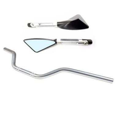 Imagem de Kit Guidão Esportivo Retrovisor Stark Race Cbx250 Cb250f Twister Cb300