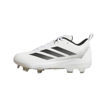 Imagem de adidas Tênis feminino de softbol Adizero Instict 2.0 TPU, Branco/Preto/Preto, 41