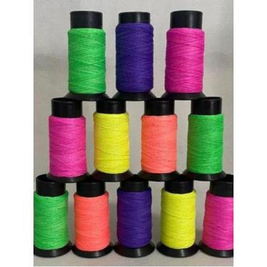 Imagem de Linha 100 jds. Fluorescente para Pipas, Kit 12 unidades, Extra Forte, 