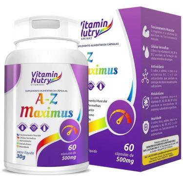 Imagem de A-Z Maximus 500Mg  60 Caps  - Padrão: Único