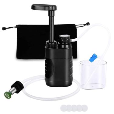 Imagem de Purificador de água para acampamento, filtro de água, mini sistema de purificação de emergência, portátil, equipamento de sobrevivência ao ar livre