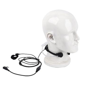 Imagem de Pdflie Microfone De Garganta Com Ptt Para Rádios Baofeng Uv-5R Uv-82 Uv-82Hp Bf-888S Bf-F8Hp Ar-152 Ar-5 Arcshell Retevis Rt17 Rt18 Rt19 Rt21 Rt22 Rt27 Rt68 Rb26 Rt7 H-777 Kenwood 2 Pinos