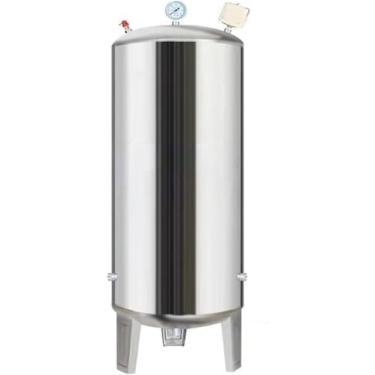 Imagem de 15 25 40 50 65 80 100 130 185 Gal Tanque De Pressão De Aço Inoxidável, Tanques De Armazenamento De Água Vertical Aço Inoxidável Pressurizado, Recipientes De Bexiga D, One Color, 60L