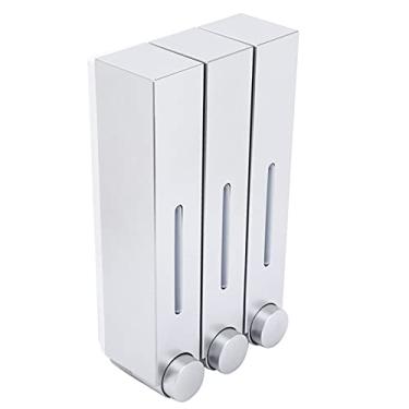 Imagem de Ymiko Acessórios para o Banheiro, Shampoo e Dispensador de Condicionador Material ABS aprox. 280x153x90mm/11x6x3.5in Shampoo Dispensador para Chuveiro para Restaurantes, Hotéis, Escolas, Aeroportos