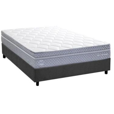 Imagem de Conjunto Box Casal: Colchão Molas Herval Maxspring C1780 + Base CRC Su
