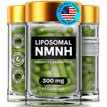 Imagem de Suplemento Resurrected Health Lipossomal NMNH 300 mg 60 cápsulas