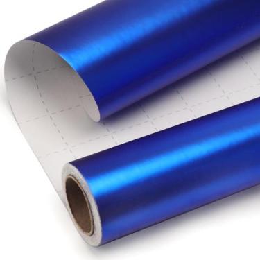 Imagem de Papel de embrulho Ribbli Blue Metallic Matte Royal Blue 8mm