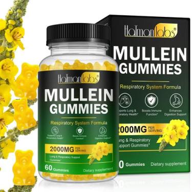 Imagem de Gomas Ruduwu Mullein Lung Detox 2000 mg com quercetina 60 veganas