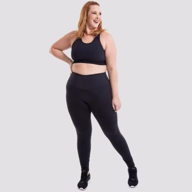 Imagem de Calça Legging Cintura Perfeita Plus Preta Tam 56