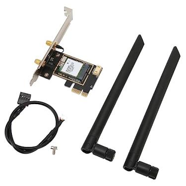 Imagem de Zhjvihx Placa de Rede Sem Fio, Suporta Placa de Rede Wifi Mu Mimo de 1800 Mbps Com 2 Antenas Para Jogos