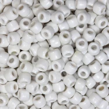 Imagem de Tereré para cabelo BRANCA 08 MM COM FURO pacote 250 gramas - Genérico