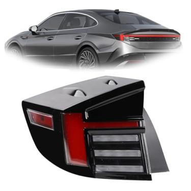 Imagem de YEQSHNG Conjunto de luz traseira de LED completo compatível com Hyundai Sonata 2024 2025 Lâmpada traseira traseira esquerda lado do motorista 92401-L1550 HY2800154