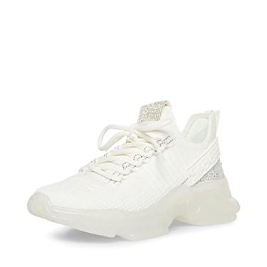 Imagem de Steve Madden Tênis feminino Maxima, Branco multi, 8.5