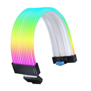 Imagem de Cabo extensão Lian Li Strimer Wireless ARGB 12+4 Pinos GPU Largo 90 graus