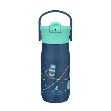 Imagem de Zak Designs Garrafa de água infantil St. Jude Harmony para viagens ou em casa, o aço inoxidável de 400 ml é à prova de vazamento quando fechada e isolada a vácuo (espaço)