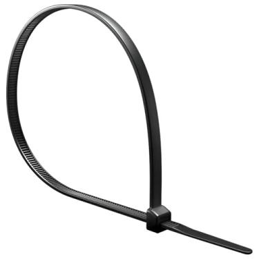 Imagem de 500 Unidades Abraçadeira Enforca Gato Nylon 2,5 x 150Mm Reutilizável Organização E Fixação Eda 9Lm Preta