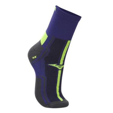 Imagem de Meia Mizuno Performance Cano Médio Tam. 39-44, Azul, 39-44