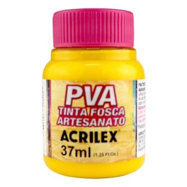 Imagem de Tinta PVA amarela - acrilex 