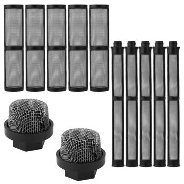 Imagem de Conjunto de filtros de substituição 246385 246384 287032 para pistola de pulverização sem ar Graco 390 395 490 495 595 3400 3 tipos de filtro de palha, conjunto de tela de filtro de bomba de núcleo