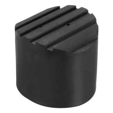 Imagem de Escada antiderrapante para pés 3,4"/85 mm, 1 peça de substituição de almofada de borracha redonda para extensão dobrável telescópica de proteção de escada, preto