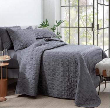 Imagem de Cobre Leito Satinée Chumbo Graff Solteiro 300 Fios - Kacyumara