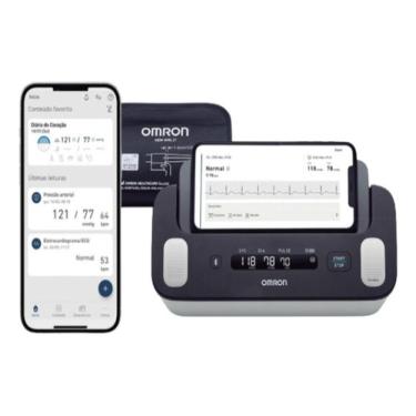 Imagem de Aparelho de Eletrocardiograma Pressão Arterial Braço Omron