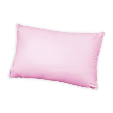 Imagem de Capa Protetora de Travesseiro Impermeável, PVC, 70x50cm, com Zíper, Atóxica (Rosa)
