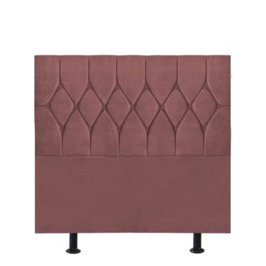Imagem de Cabeceira Estofada Cama Box Solteiro 90cm Istambul Suede Rose- Mabe Magazine