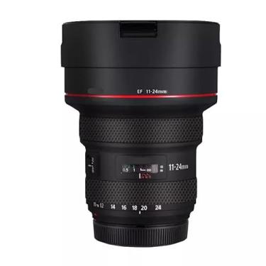 Imagem de EF 11-24 4 L II Adesivo para lente de câmera revestimento película protetora protetor corporal decalque skin para Canon EF 11-24 mm F4 L II (preto fosco)