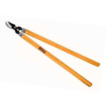 Imagem de Tesoura De Poda 60cm Com Cabo De Madeira - Ideal Para Jardins E Hortas
