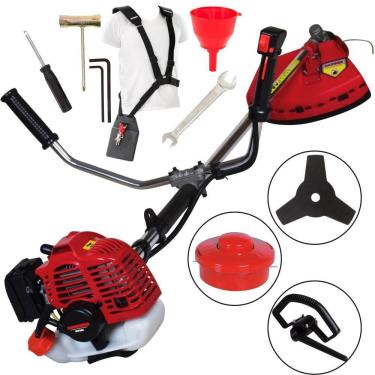 Imagem de Roçadeira à Gasolina Kawashima Kw26l 26cc 2t Com Acessórios